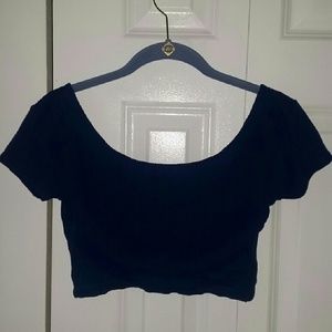 Forever 21 Navy Crop Top
