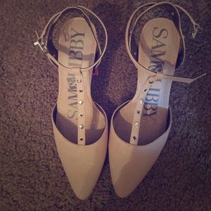 Sam and Libby tan heels size 7 1/2