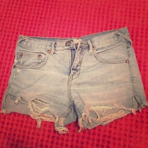 Free people distressed shorts