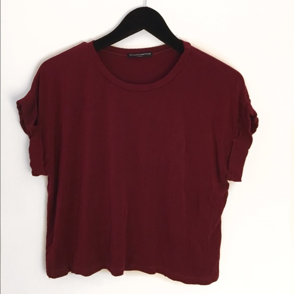 Maroon Brandy Melville tee