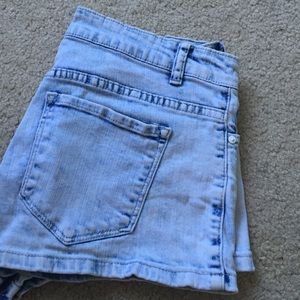 Acid wash Jean Shorts