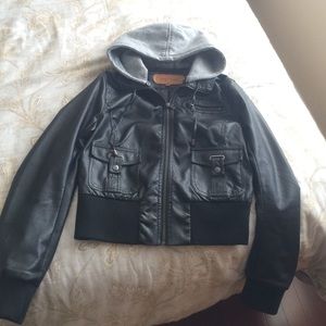 Wet Seal *faux* leather jacket L
