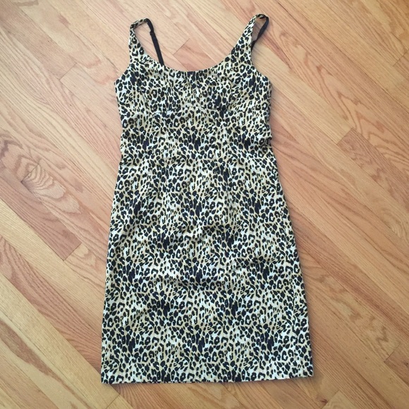 Vintage fitted Leopard print dress - Picture 1 of 2