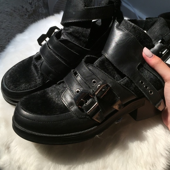 Kurt Gregier pony hair booties