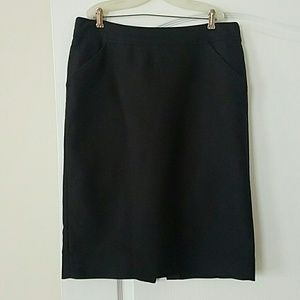 J. Crew Black Pencil Skirt