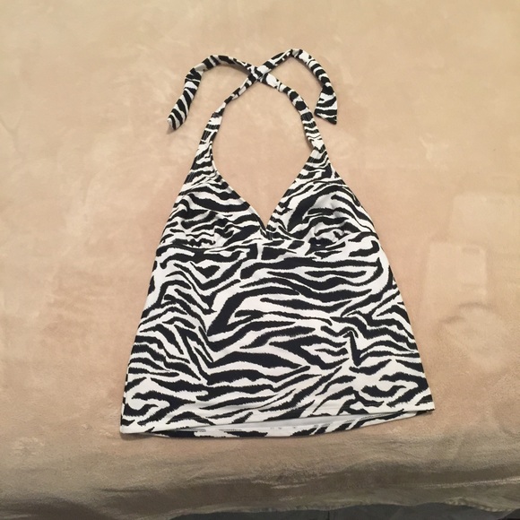 Zebra striped tankini