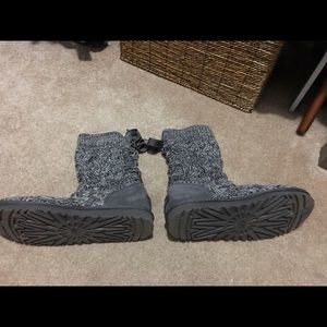 Ugg sweater boots lace up back
