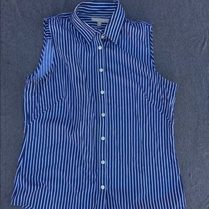 Banana Republic Blue and White stripe button-up.