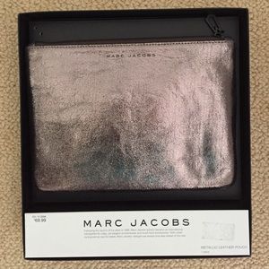 Marc Jacobs Metallic Leather Pouch