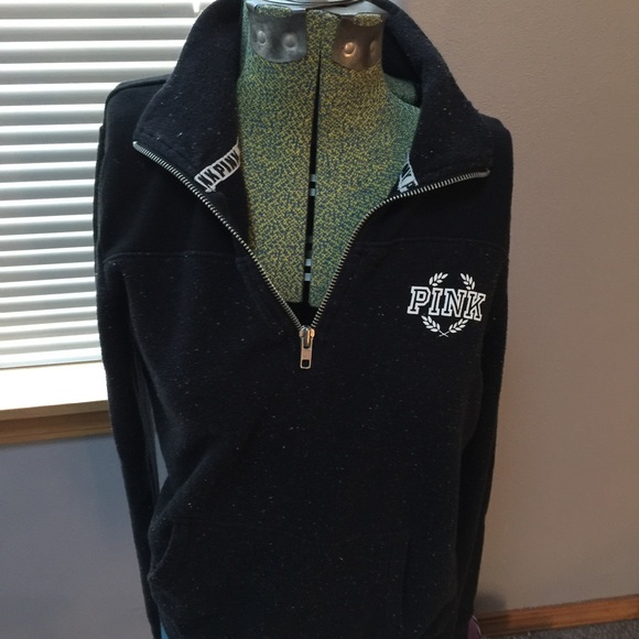 Pink half zip sweatshirt