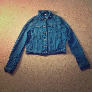 Jou Jou torquise Jean jacket