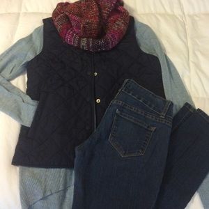 Cozy vest outfit!!!