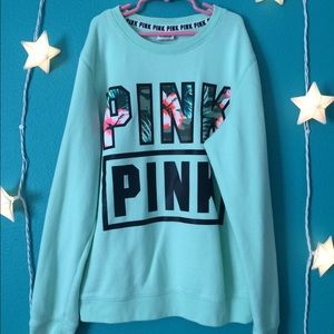 Crewneck PINK mint green sweatshirt