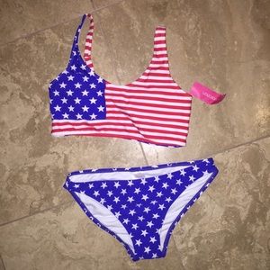 American flag bathing suit