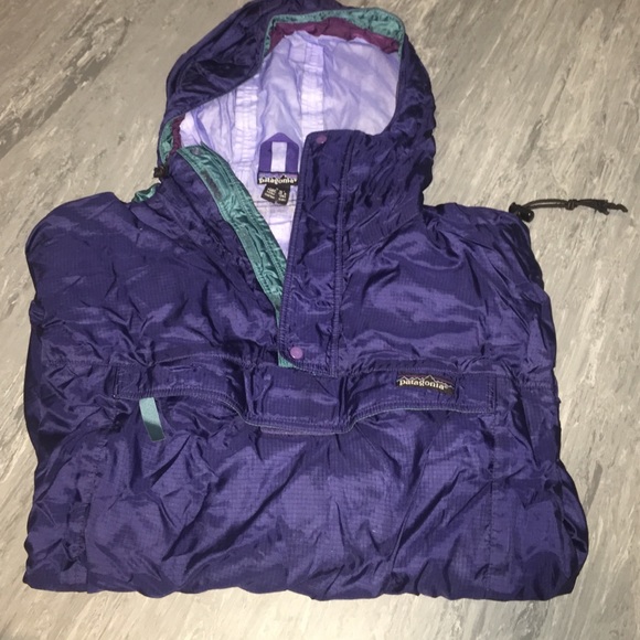 Patagonia pull over rain jacket