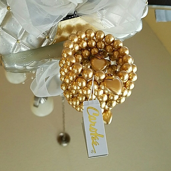 SOLD🔴GOLDEN BRONZ BEADED WRAP BRACRLET