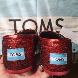 TOMS Glitter Red