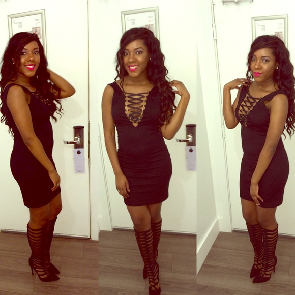 Black Strappy Dress