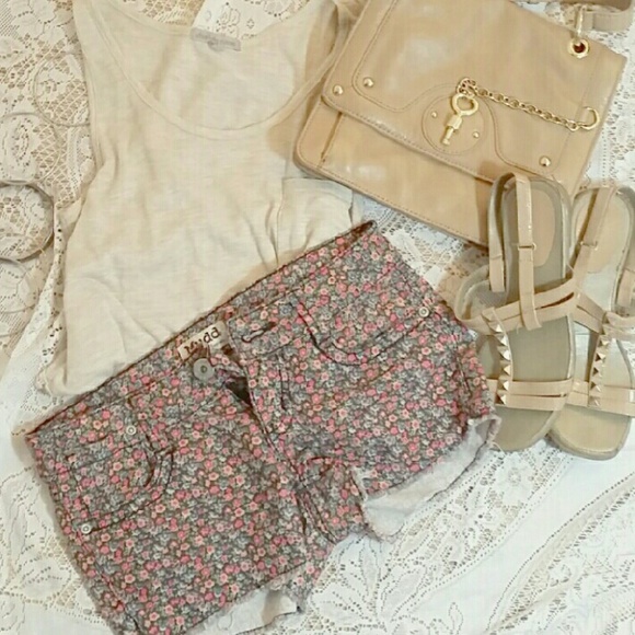 Floral Cut Off Shorts