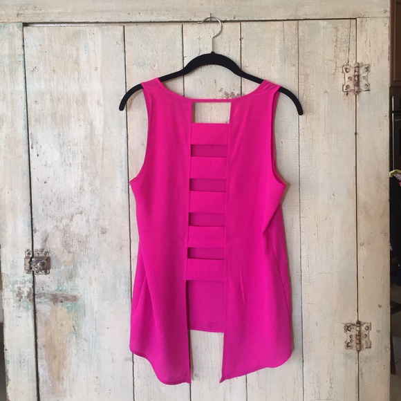 Express Hot Pink Party Tank