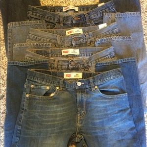 Levi's Jeans. Boys Size 10H. Lot of 4 pairs.