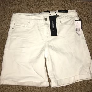 White Liverpool Jean Shorts