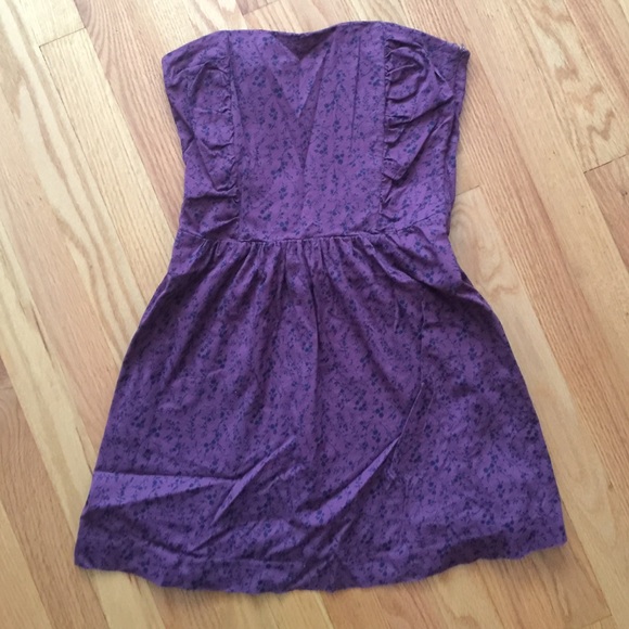 Heritage 1981 Plum floral mini dress