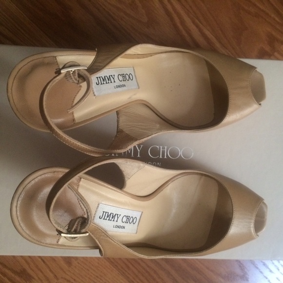 Sold -Jimmy Choo Nude Slingback - Picture 4 of 4