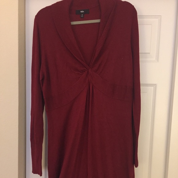Mossimo Plus Size Burgundy Sweater Dress