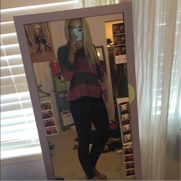 Boho slouchy quarter-sleeve shirt