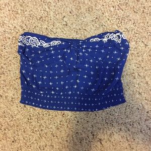 Hollister strapless crop top!