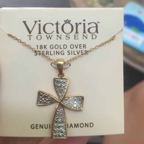 Genuine Diamond Cross Necklace