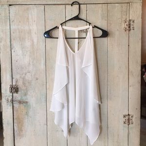 Long Sheer White Tank