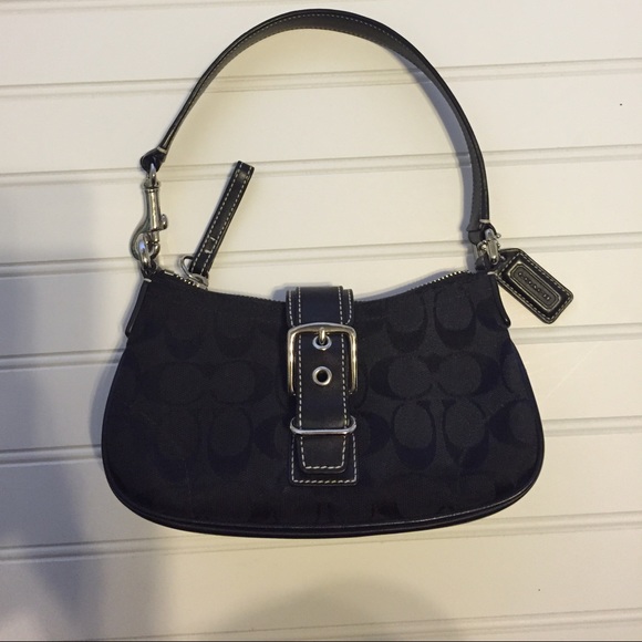 Coach mini purse in signature print