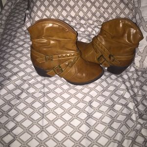 Brown booties