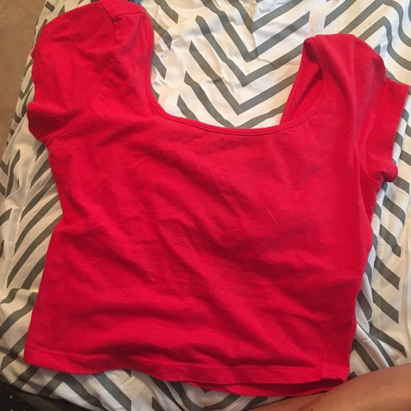 I am selling a hot red crop top