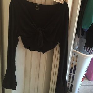 Flare crop shirt from Forever 21