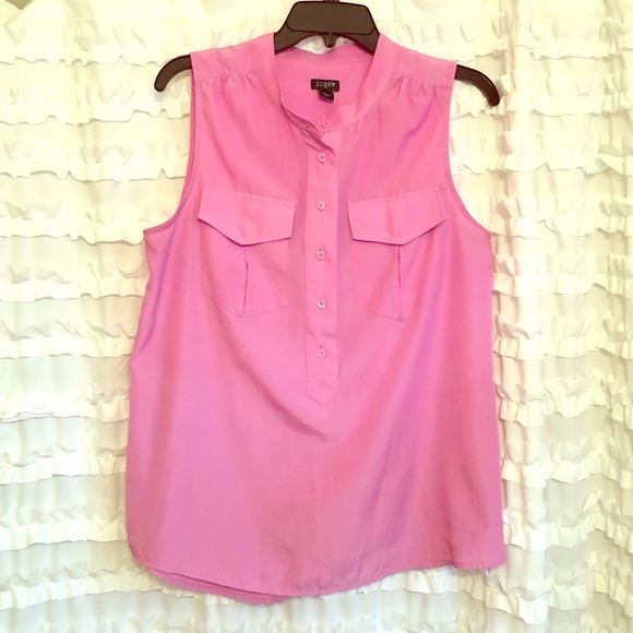 J. Crew sleeveless utility blouse. Women's 8.