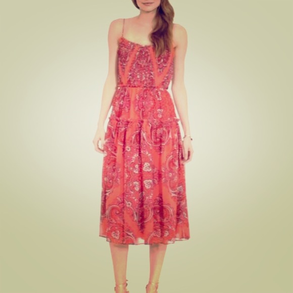 NWT Paisley Midi Dress