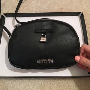 Kenneth Cole black leather cross body