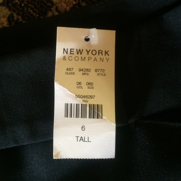 New York & company black tab front trousers - Picture 3 of 4
