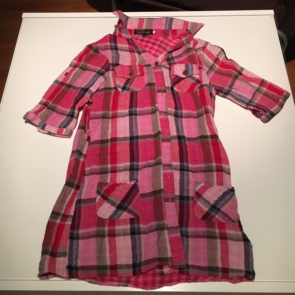Plaid button down