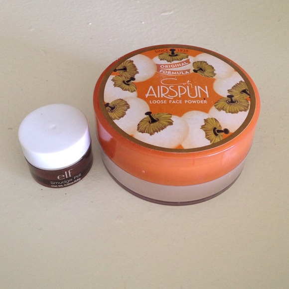 Coty Airspun loose face powder & Elf smudge pot