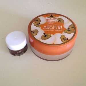 Coty Airspun loose face powder & Elf smudge pot