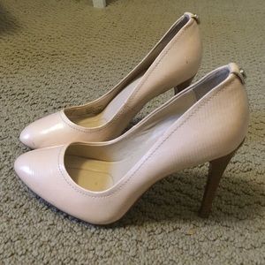 Calvin Klein cream colored high heels