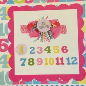 MudPie monthly milestone headband