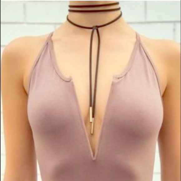 Gold Tube Lariat - Picture 4 of 4