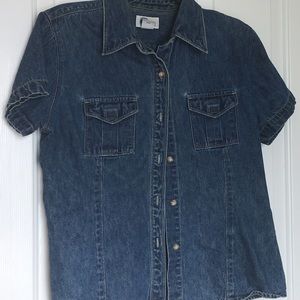 Arizona brand denim button up shirt