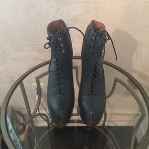 Jeffrey Campbell Blue Wedge Boot