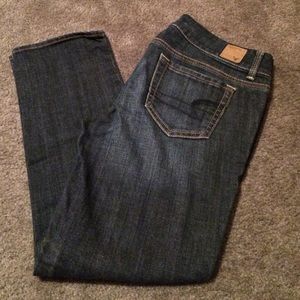American eagle artist crop jeans